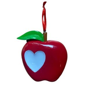 Polarx Personalizable Apple Themed Ornament for Teachers Coaches Coworkers
